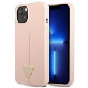 Guess GUHCP13MSLTGP i Phone 13 / 14 / 15 6.1" różowy/pink hardcase Silicone Triangle