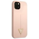 Guess GUHCP13MSLTGP i Phone 13 / 14 / 15 6.1" różowy/pink hardcase Silicone Triangle