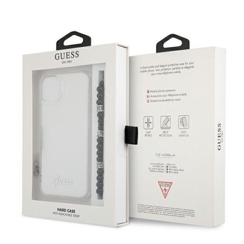 Guess GUHCP13SKPSBK i Phone 13 mini 5,4"Transparent hardcase Black Pearl