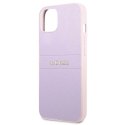Guess GUHCP13SPSASBPU i Phone 13 mini 5,4" fioletowy/purple Saffiano Hot Stamp & Metal Logo