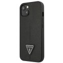 Guess GUHCP13SPSATLK i Phone 13 mini 5,4" czarny/black hardcase Saffiano Triangle Logo