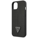 Guess GUHCP13SPSATLK i Phone 13 mini 5,4" czarny/black hardcase Saffiano Triangle Logo