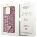 Guess GUHCP14LHDGTPP i Phone 14 Pro 6.1" różowy/pink hardcase Rhinestone Triangle
