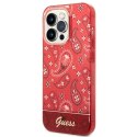 Guess GUHCP14LHGBNHR i Phone 14 Pro 6,1" czerwony/red hardcase Bandana Paisley