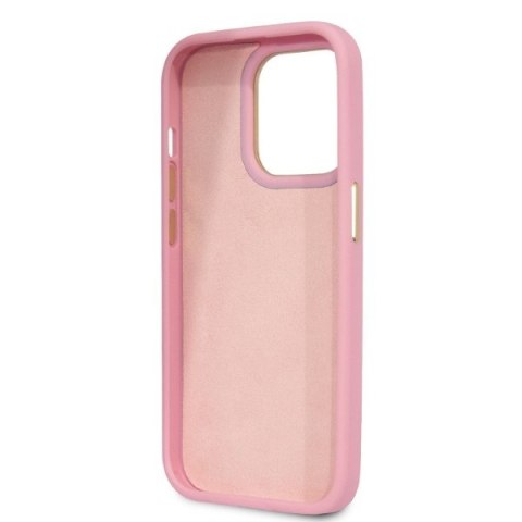 Guess GUHCP14LHGCRHP i Phone 14 Pro 6,1" różowy/pink hardcase Croco Collection