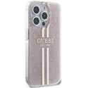 Guess GUHCP14XH4PSEGP i Phone 14 Pro Max 6.7" różowy/pink hardcase IML 4G Gold Stripe