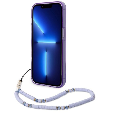 Guess GUHCP14XHGCOHU i Phone 14 Pro Max6,7" fioletowy/purple hardcase Translucent Pearl Strap