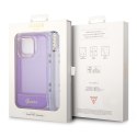 Guess GUHCP14XHGCOHU i Phone 14 Pro Max6,7" fioletowy/purple hardcase Translucent Pearl Strap
