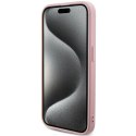 Guess GUHCP14XPSAIRSP i Phone 14 Pro Max 6.7" różowy/pink hardcase Saffiano Iridescent Script