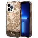 Guess GUHCP14LHGPLHC i Phone 14 Pro 6,1" ochre hardcase Porcelain Collection