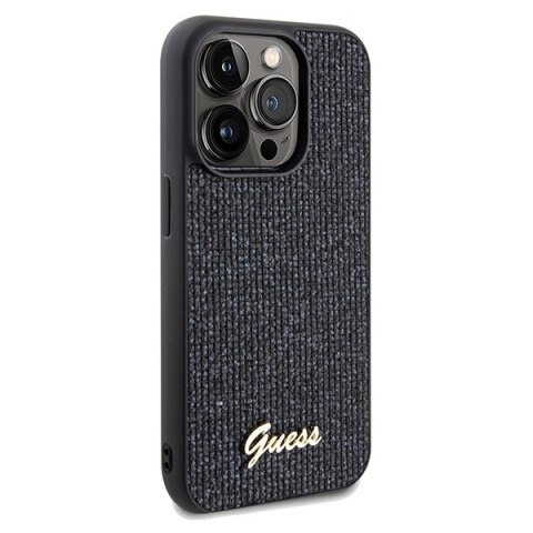 Guess GUHCP14LPMSDGSK i Phone 14 Pro 6.1"czarny/black hardcase Disco Metal Script