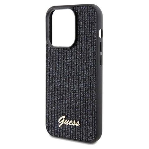 Guess GUHCP14LPMSDGSK i Phone 14 Pro 6.1"czarny/black hardcase Disco Metal Script