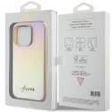 Guess GUHCP14LPSAIRSD i Phone 14 Pro 6.1" złoty/gold hardcase Saffiano Iridescent Script