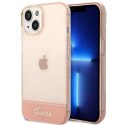 Guess GUHCP14MHGCOP i Phone 14 Plus / 15 Plus 6.7" różowy/pink hardcase Translucent