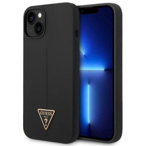 Guess GUHCP14MSLTGK i Phone 14 Plus / 15 Plus 6.7" czarny/black hardcase Silicone Triangle