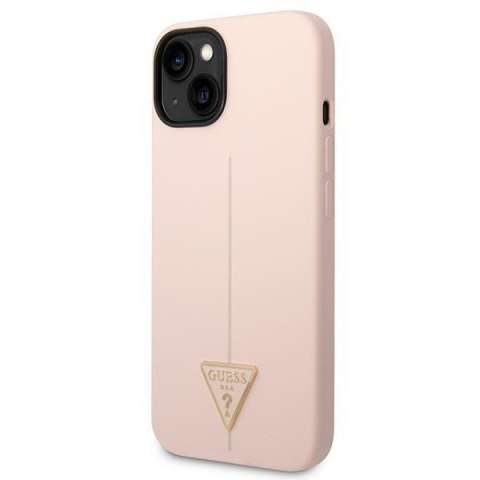 Guess GUHCP14MSLTGP i Phone 14 Plus / 15 Plus 6.7" różowy/pink hardcase Silicone Triangle