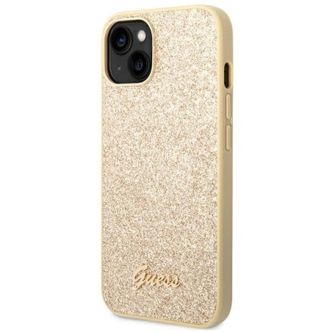 Guess GUHCP14SHGGSHD i Phone 14 / 15 / 136.1" złoty/gold hard case Glitter Script