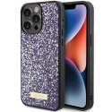 Guess GUHCP15XPFGSBSP i Phone 15 Pro Max 6.7" fioletowy/purple hardcase Rhinestone Metal Logo
