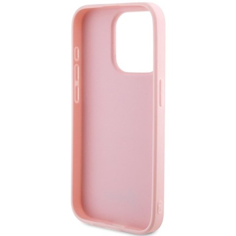 Guess GUHCP15XPSAIRSP i Phone 15 Pro Max 6.7" różowy/pink hardcase Saffiano Iridescent Script