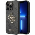 Guess GUHCP15L4GMGGR i Phone 15 Pro 6.1" szary/grey hardcase 4G Big Metal Logo
