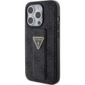 Guess GUHCP15LPGS4TDK i Phone 15 Pro 6.1" czarny/black hardcase Grip Stand 4G Triangle Strass
