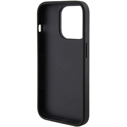 Guess GUHCP15LPGS4TDK i Phone 15 Pro 6.1" czarny/black hardcase Grip Stand 4G Triangle Strass