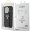 Guess GUHCP15LPGS4TDK i Phone 15 Pro 6.1" czarny/black hardcase Grip Stand 4G Triangle Strass
