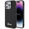 Guess GUHCP15LPMSDGSK i Phone 15 Pro 6.1" czarny/black hardcase Disco Metal Script