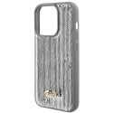 Guess GUHCP15LPSFDGSS i Phone 15 Pro 6.1" srebrny/silver hardcase Sequin Script Metal