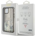 Guess GUHCP15MLFCSEGK i Phone 15 Plus / 14 Plus 6.7" czarny/black hardcase Liquid Glitter Gold Stripes