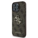 Guess GUHCP16L4GMGBR i Phone 16 Pro 6.3" brązowy/brown hardcase 4G Big Logo