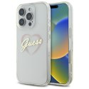 Guess GUHCP16LHCHGSPT i Phone 16 Pro 6.3" przeźroczysty/transparent hardcase IML Heart