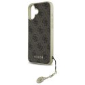 Guess GUHCP16MGF4GBR i Phone 16 Plus 6.7" brązowy/brown hardcase 4G Charms Collection