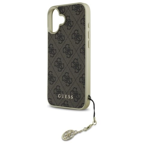 Guess GUHCP16MGF4GBR i Phone 16 Plus 6.7" brązowy/brown hardcase 4G Charms Collection