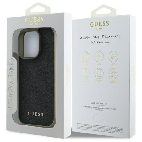 Guess GUHCP16XGF4GGR i Phone 16 Pro Max 6.9" czarny/black hardcase 4G Charms Collection