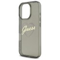 Guess GUHCP16XHCHGSPK i Phone 16 Pro Max 6.9" czarny/black hardcase IML Heart