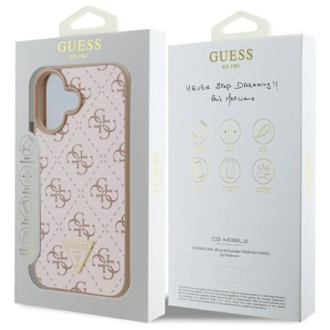 Guess GUHCP16SPG4GPH i Phone 16 6.1" biały/white hardcase New 4G Triangle