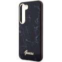Guess GUHCS23SPCUMAK S23 S911czarny/black hardcase Marble