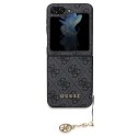 Guess GUHCZF5GF4GGR F731 Z Flip 5 szary/grey hardcase 4G Charms Collection