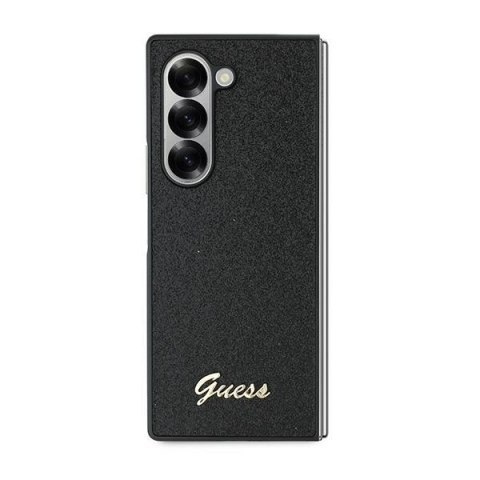 Guess GUHCZFD6HGGSHK Z Fold 6 F956 czarny/black 4G Glitter Script