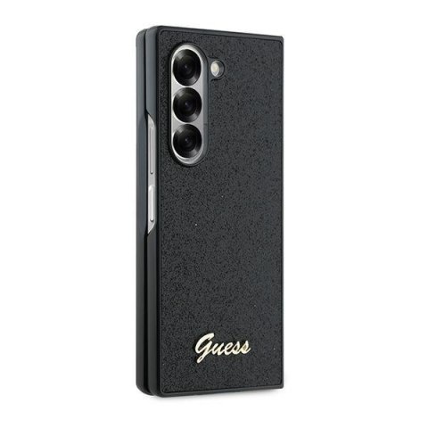 Guess GUHCZFD6HGGSHK Z Fold 6 F956 czarny/black 4G Glitter Script