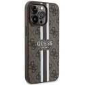Guess GUHMP13XP4RPSW i Phone 13 Pro Max6.7" brązowy/brown hardcase 4G Printed Stripes Mag Safe
