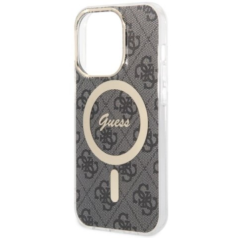 Guess GUHMP14LH4STK i Phone 14 Pro 6.1"czarny/black hardcase 4G Mag Safe