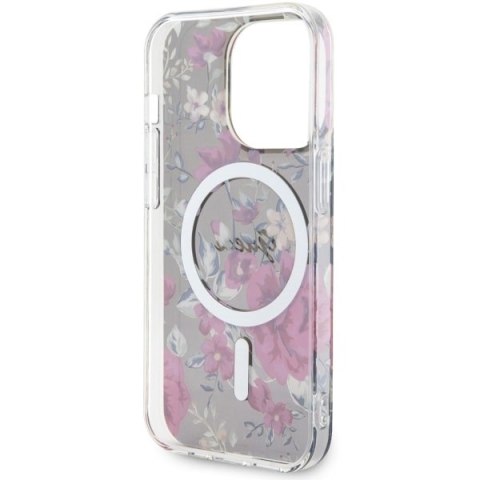Guess GUHMP14LHCFWSA i Phone 14 Pro 6.1"zielony/khaki hardcase Flower Mag Safe