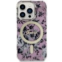 Guess GUHMP14LHCFWSP i Phone 14 Pro 6.1"różowy/pink hardcase Flower Mag Safe