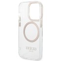 Guess GUHMP14LHTRMD i Phone 14 Pro 6,1" złoty/gold hard case Metal Outline Magsafe