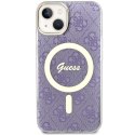 Guess GUHMP14MH4STU i Phone 14 Plus/ 15 Plus 6.7" purpurowy/purple hardcase 4G Mag Safe