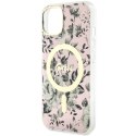 Guess GUHMP14MHCFWSP i Phone 14 Plus/ / 15 Plus 6.7" różowy/pink hardcase Flower Mag Safe