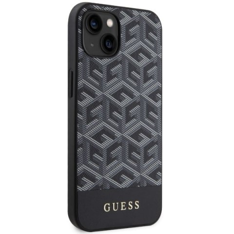 Guess GUHMP14MHGCFSEK i Phone 14 Plus/ 15 Plus 6.7" czarny/black hardcase GCube Stripes Mag Safe