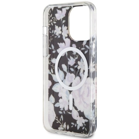 Guess GUHMP14XHCFWSK i Phone 14 Pro Max6.7" czarny/black hardcase Flower Mag Safe